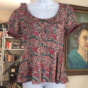 Anthropologie Peplum Top